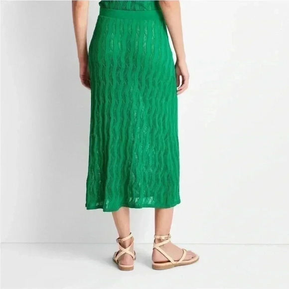 NWT Women's Open Stitch Sweater Maxi Skirt Future Collective Jenee Naylor
Green - Picture 2 of 4
